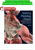 TEST BANK for Anatomy, Physiology, & Disease: Foundations for the Health Professions, 3rd Edition ISBN13: 9781264130153 By Deborah Roiger and Nia Bullock Complete Chapters 1-16 A+ Guide ISBN:9781260094077 Newest Version 2025 Instant Pdf Download 