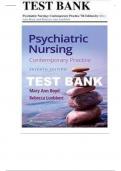 Test Bank For Psychiatric Nursing Contemporary Practice 7th Edition By Mary Ann Boyd; Rebecca Luebbert