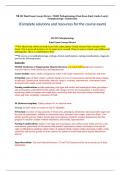 NR 283 Final Exam Concept Review NR283 Pathophysiology Final Exam Study Guide (Latest)