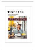 TEST BANK FOR PSYCHOLOGY 13TH EDITION DAVID G. MYERS NATHAN C. DEWALL|| NEWEST VERSION  VERIFIED BY EXPERTS A+