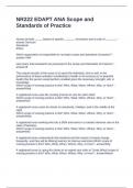 NR222 EDAPT ANA Scope and Standards of Practice Questions and Answers Graded A+