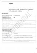 NOTARY EXAM 2020 - PRACTICE EXAM QUESTIONS WITH 100- SURE ANSWERS