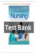 Test Bank for Fundamentals of Nursing 10th Edition by Taylor