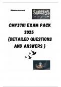 CMY3701 EXAM PACK 2025  {DETAILED QUESTIONS AND ANSWERS }