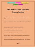 NU-126 exam 3 Study Guide with Complete Solutions