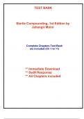 Test Bank for Sterile Compounding, 1st Edition by Moini (All Chapters included)