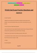 NU624 2nd Exam Practice Questions and Answers