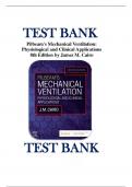 TEST BANK For Pilbeam's Mechanical Ventilation: Physiological and Clinical Applications 8th Edition by James M. Cairo ISBN 9780323871648 Chapter 1 - 23 | Complete Guide A+