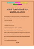 NUR 422 Exam Testbank Practice Questions and Answers