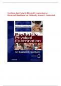 Test Bank For Pediatric Physical Examination An Illustrated Handbook 3rd Edition By Karen G. Duderstadt