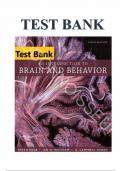 Test Bank for An Introduction to Brain and Behavior 6th Edition by Bryan Kolb , Ian Q. Whishaw , G. Campbell Teskey