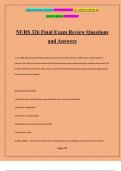 NURS 326 Final Exam Review Questions and Answers