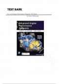 Test Bank for Advanced Engine Performance Diagnosis 7th Edition by James Halderman, All Chapters 1-29 |Complete Guide A+