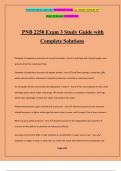 PNB 2250 Exam 3 Study Guide with Complete Solutions