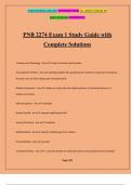 PNB 2274 Exam 1 Study Guide with Complete Solutions