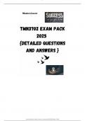 TMN3702 EXAM PACK 2025  {DETAILED QUESTIONS AND ANSWERS }