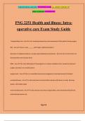 PNG 2251 Health and illness: Intra- operative care Exam Study Guide