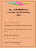 PNG 2251 Health and illness Neurovascular Disorders Exam Study Guide