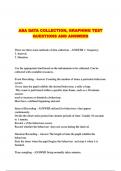 ABA DATA COLLECTION, GRAPHING TEST QUESTIONS AND ANSWERS