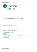 Pearson Edexcel GCE In Economics B 