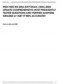NGN HESI RN 2024 EXIT EXAM | 2024-2025 UPDATE COMPREHENSIVE MOST FREQUENTLY TESTED QUESTIONS AND VERIFIED ANSWERS |GRADED A+ |GET IT 100% ACCURATE!!