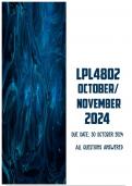 LPL4802 October/November 2024 | Due 30 October 2024