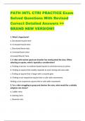 PATH INTL CTRI PRACTICE Exam  Solved Questions With Revised  Correct Detailed Answers >>  BRAND NEW VERSION!! 