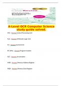   A-Level OCR Computer Science study guide solved.unter  ACC - Answer Accumulator