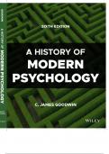 Test Bank For A History Of Modern Psychology 6th Edition By C. James Goodwin | All Chapters Verified | Latest Complete Guide A+