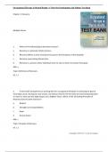 Occupational Therapy in Mental Health: A Vision for Participation 2nd Edition Test Bank  by Catana Brown, Virginia C. Stoffel , Jaime Muñoz