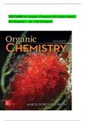 TEST BANK FOR ORGANIC CHEMISTRY 6TH EDITION BY JANICE SMITH, VERIFIED CHAPTERS 1 - 29 [UPDATED VERSION 2024] QUESTIONS AND 100%CORRECT COMPLETE ANSWERS WITH NGN QUESTIONS AND RATIONALES WELL EXPLAINED AND VERIFIED COMPLETELY BY EXPERTS AND GRADED A+ AL