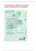 Test Bank Women’s Healthcare In Advanced Practice Nursing (3rd) By Ivy M. Alexander