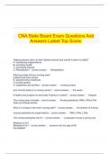 CNA State Board Exam Questions And Answers Latest Top Score.