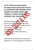 FL DCF Child Care Understanding  Developmentally Appropriate Practices  ALL QUESTIONS AND ANSWERS LATEST  2024(ACTUAL EXAM) (UDAP) 100%  VERIFIED, A+ GRADE, APPROVED ANSWERS |400+ QUIZ&ANS| 