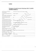 Principles of Funeral Service Final Exam (FSE 112) WITH ANSWERS GRADED A+