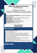 Straighterline Sciences Colorado State University Global Campus  CHEM 101 Straighterline Chemistry  Midterm and Final     : 2024- 2025  Exam Preparation Compilation Bundle | Grades A+| 100% Pass Guarantee | Achieve Success!