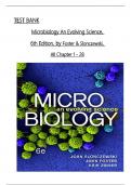 TEST BANK for Microbiology: An Evolving Science 6th Edition by Slonczewski & Foster; All Chapters 1 to 28 complete Verified editon