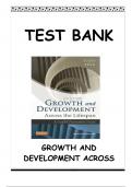 TEST BANK FOR GROWTH AND DEVELOPMENT ACROSS THE LIFESPAN 2ND EDITION LEIFER