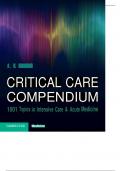 CRITICAL CARE COMPENDIUM 1001 Topics in Intensive Care & Acute Medicine