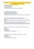 Hartman's CNA Final Review (for final exam) Questions & Answers Rated 100% Correct