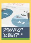 MOCCE STUDY GUIDE 2024 QUESTIONS & ANSWERS SCORED A+