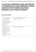 NU 665 FINAL QUESTIONS |  UPDATE | COMPREHENSIVE MOST FREQUENTLY TESTED QUESTION WITH VERIFIED SOLUTIONS| GRADED A+| GET IT 100% ACCURATE!!