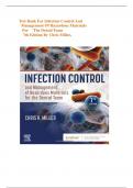 Test Bank for Infection Control and Management of Hazardous Materials for the Dental Team (7th Edition 2024) by Chris Miller| All Chapters Included| Q&A With Feedback| Newest Edition