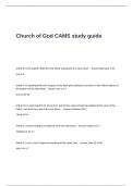 Church of God CAMS Study Guide Questions and Answers