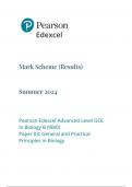 EDEXCEL Biology B 9BI0 03 Paper 3: mark-scheme General and Practical Principles in Biology   June   2024