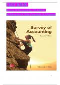 TEST BANK Survey of Accounting, 7th Edition by Edmonds & Olds | All Chapters ( 1-16) | Complete Guide A+