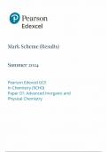 2024 PEARSON EDEXCEL  GCE A LEVEL CHEMISTRY PAPER 1 (9CH0/01)