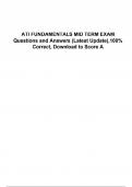 ATI FUNDAMENTALS MID TERM EXAM Questions and Answers (Latest Update),100% Correct, Download to Score A