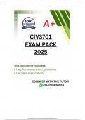 CIV3701 EXAM PACK 2025 [LATEST}