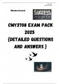 CMY3708 EXAM PACK 2025  {DETAILED QUESTIONS AND ANSWERS }